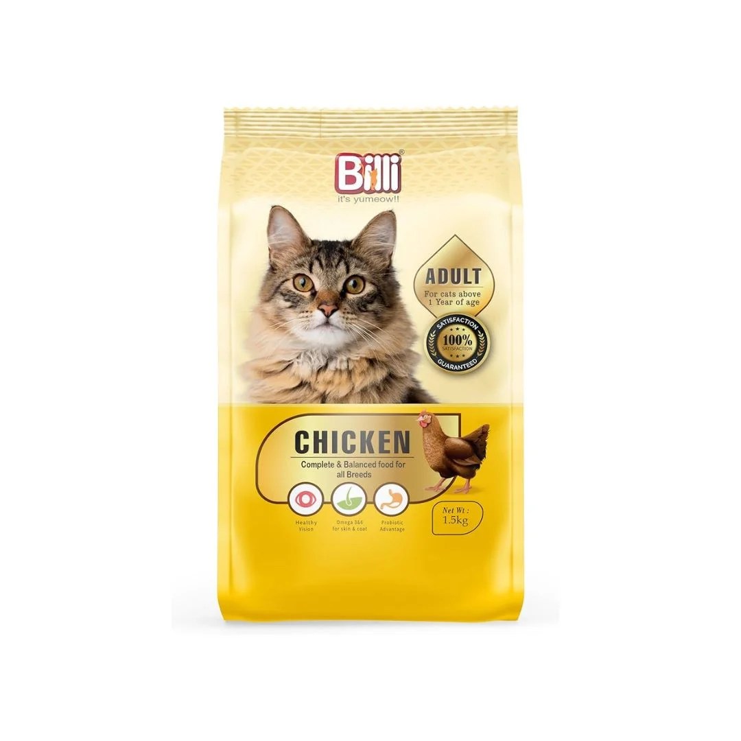 Billi Adult Chicken Cat Food 1.5Kg