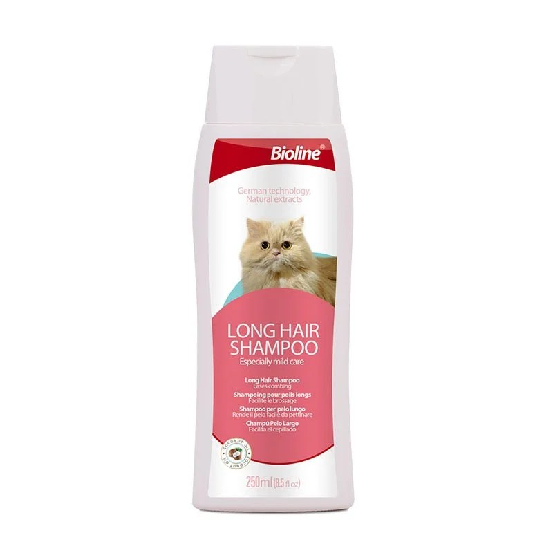 Bioline Long Hair Cat Shampoo 250Ml For Modern Homes