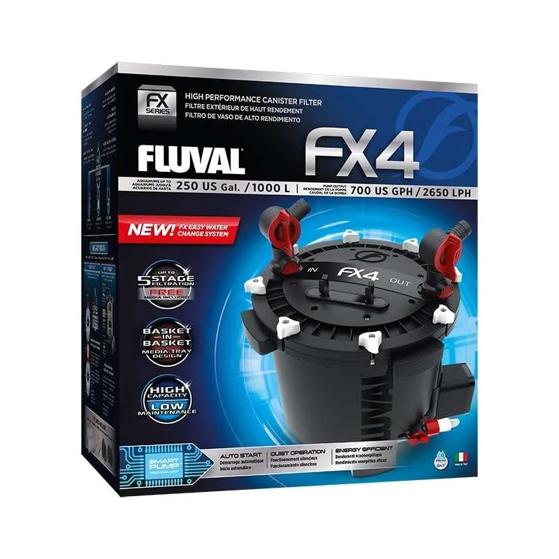 Fluval Fx4 Canister Filter Up To 250 Us Gal 1000 L